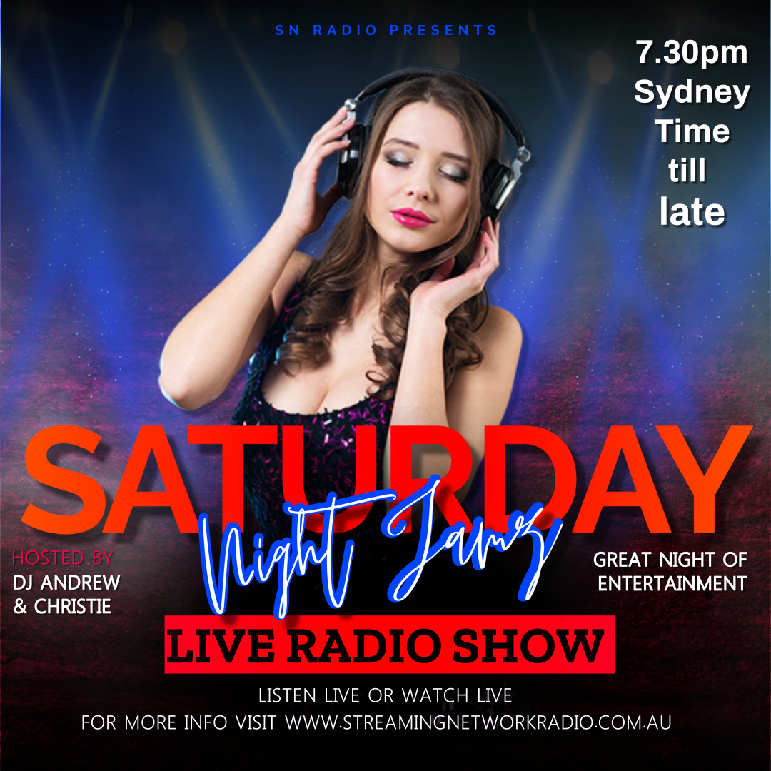 Streaming Network Radio live radio show Saturday Night Jamz from 7:30pm Sydney time.